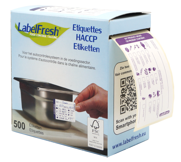 Labelfresh HACCP Etiketten 70x45mm Allergenen
