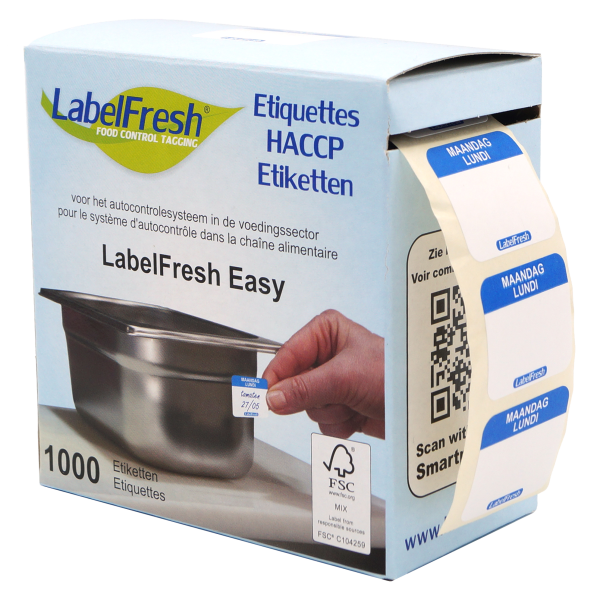 labelfresh easy etiketten 30x25mm. - maandag