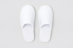 Slippers Andy-Velour White 4mm Sole Gesloten Teen